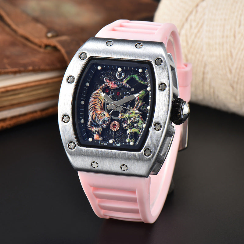 Dragon & Tiger Luxury Quartz Watch β Bold Statement Timepiece
