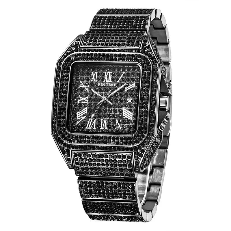 luxury diamond ice watch