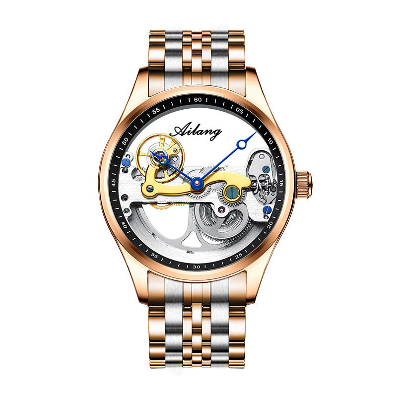 Automatic Mechanical Watch Skeleton Male Watch Generation cuir Band Watch
