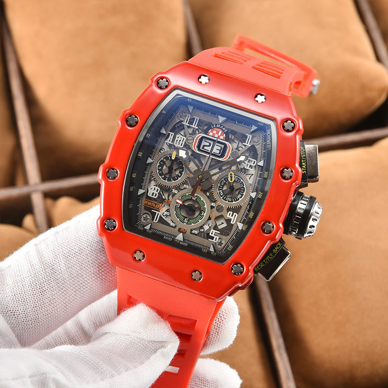 Modern Sports Mechanical Wind Quartz Watch – Luxury Men’s Casual Wristwatch