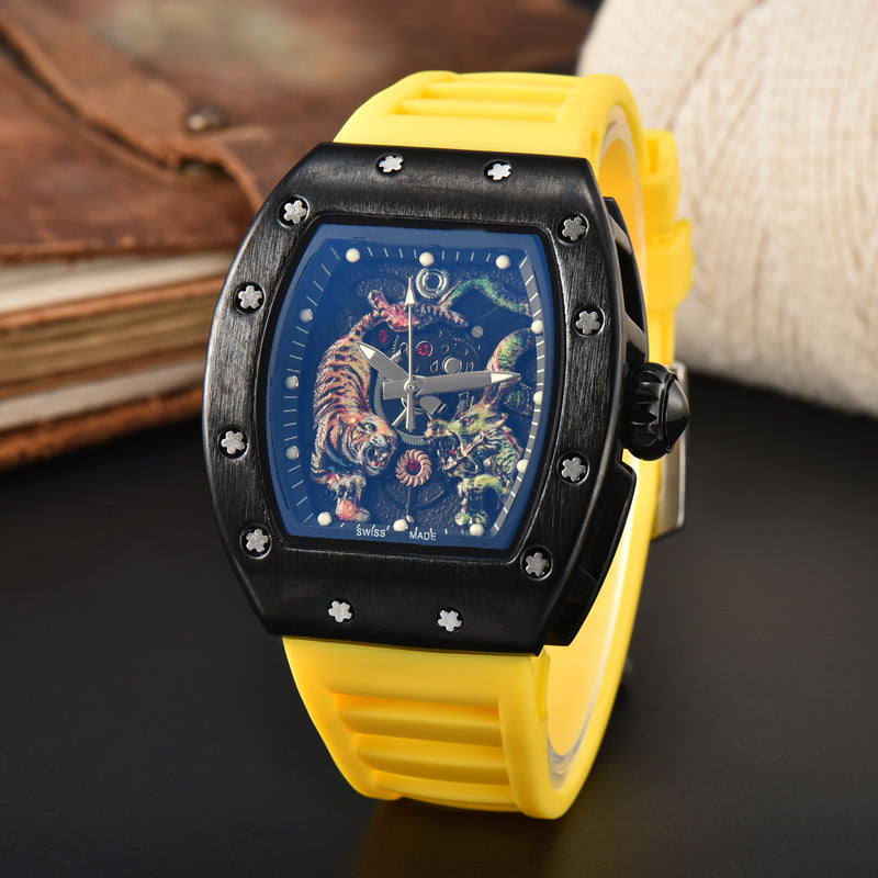Dragon & Tiger Luxury Quartz Watch β Bold Statement Timepiece