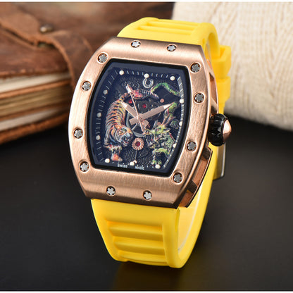 Dragon &amp; Tiger Luxury Quartz Watch – Bold Statement Timepiece