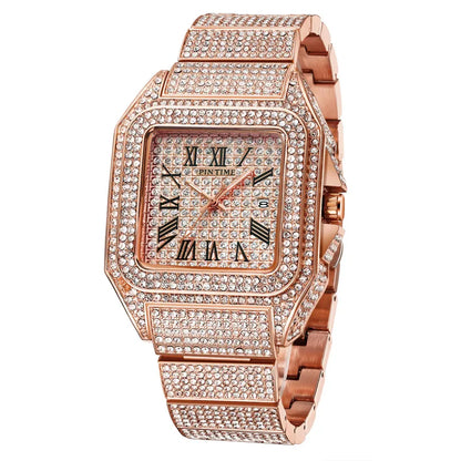 Full Diamond Ice Luxury Watch. Ultra Thin Waterproof - Luxury Men & Women's Watch.