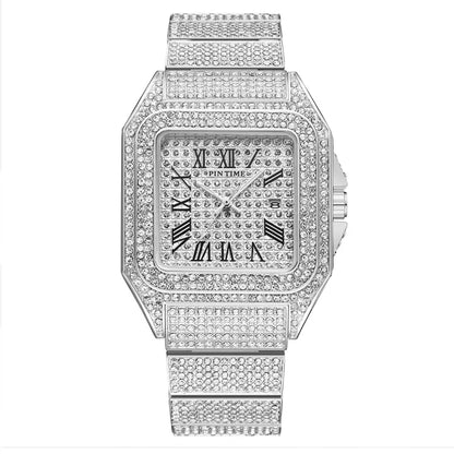 Full Diamond Ice Luxury Watch. Ultra Thin Waterproof - Luxury Men & Women's Watch.