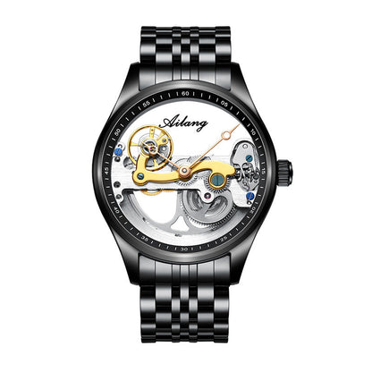Automatic Mechanical Watch Skeleton  Male Watch Generation cuir Band Watch
