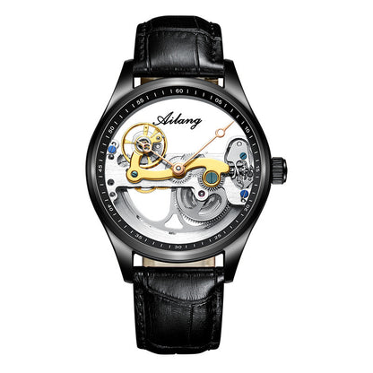 Automatic Mechanical Watch Skeleton  Male Watch Generation cuir Band Watch