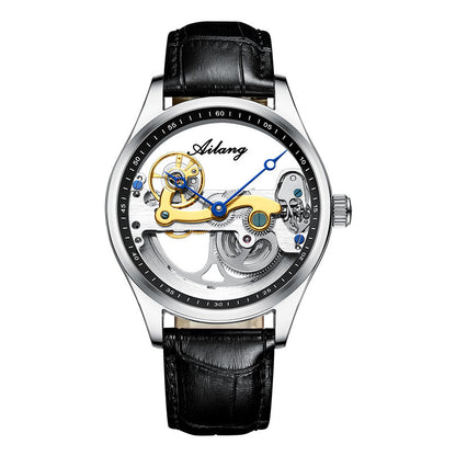 Automatic Mechanical Watch Skeleton  Male Watch Generation cuir Band Watch
