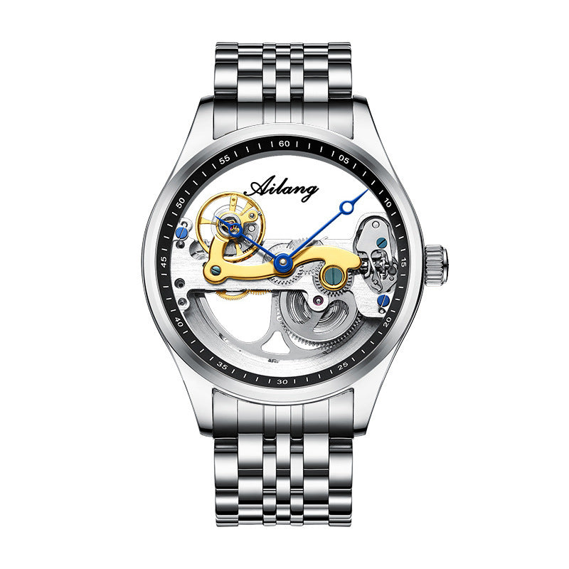 Automatic Mechanical Watch Skeleton  Male Watch Generation cuir Band Watch