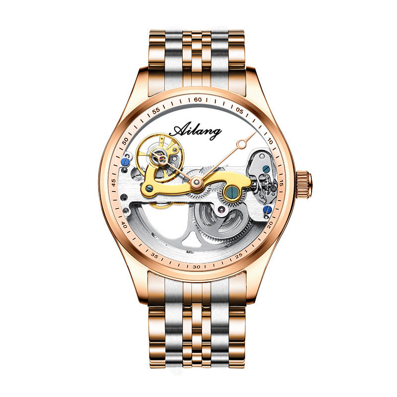 Automatic Mechanical Watch Skeleton  Male Watch Generation cuir Band Watch