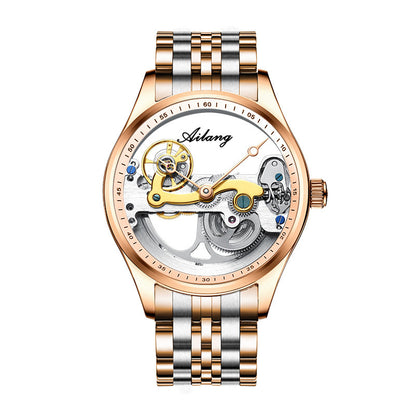 Automatic Mechanical Watch Skeleton  Male Watch Generation cuir Band Watch