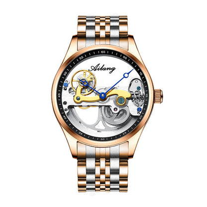 Automatic Mechanical Watch Skeleton  Male Watch Generation cuir Band Watch