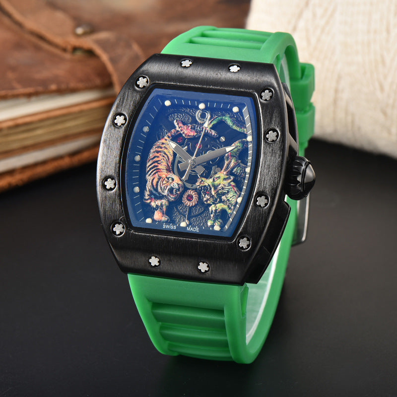 Dragon &amp; Tiger Luxury Quartz Watch – Bold Statement Timepiece