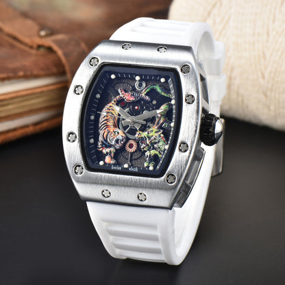 Dragon &amp; Tiger Luxury Quartz Watch – Bold Statement Timepiece