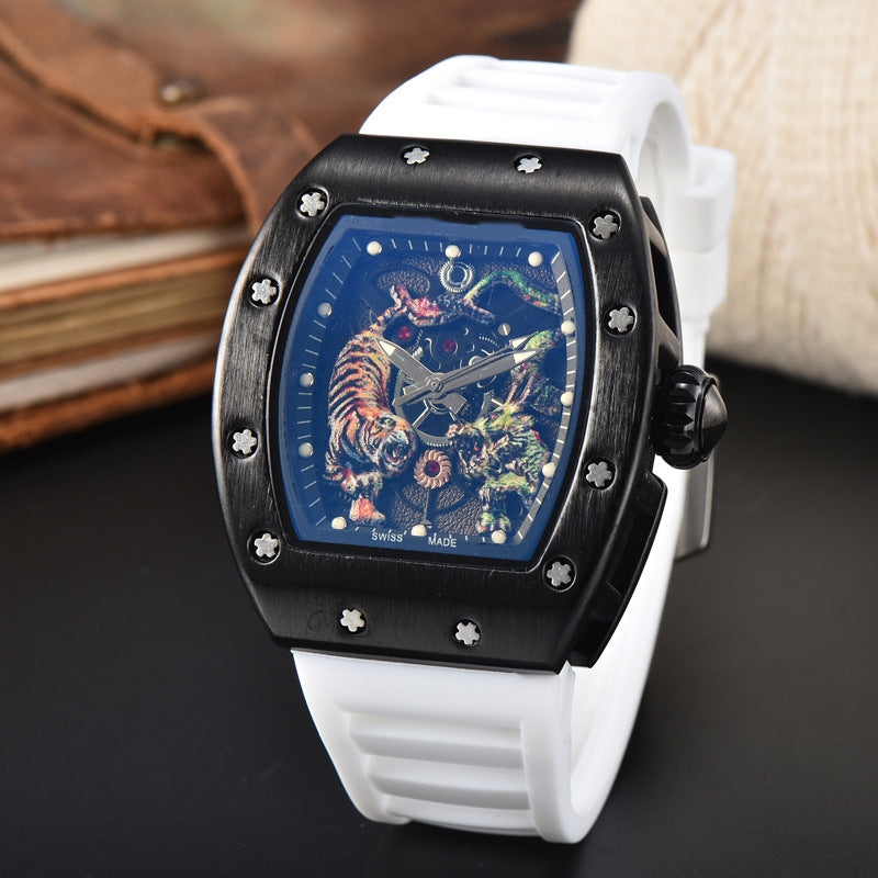 Dragon &amp; Tiger Luxury Quartz Watch – Bold Statement Timepiece