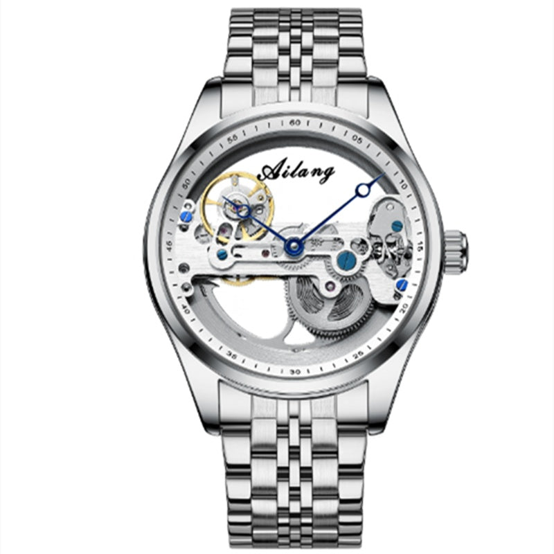 Automatic Mechanical Watch Skeleton  Male Watch Generation cuir Band Watch