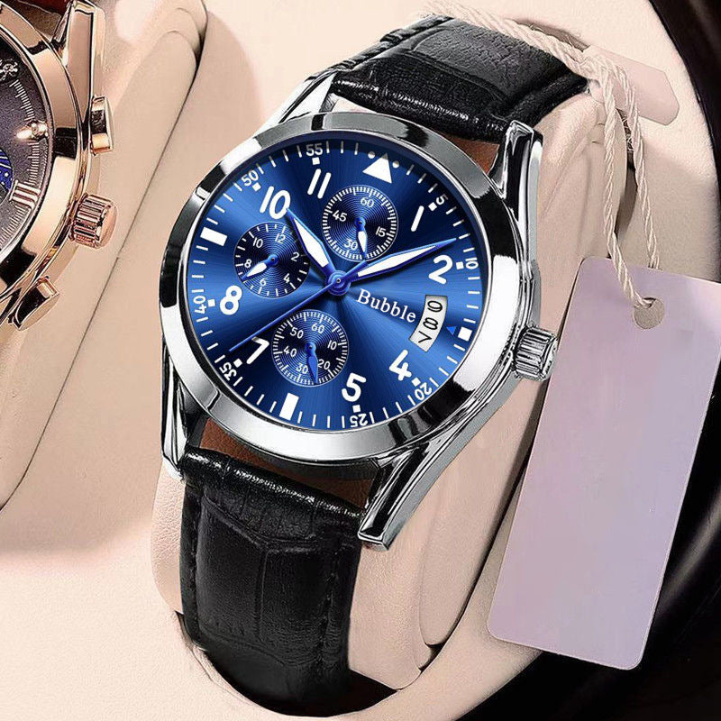 Fully Automatic Quartz Luminous Waterproof Digital Six-Hand Mens Watch