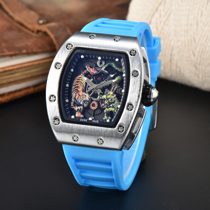 Dragon &amp; Tiger Luxury Quartz Watch – Bold Statement Timepiece