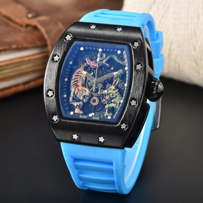 Dragon &amp; Tiger Luxury Quartz Watch – Bold Statement Timepiece
