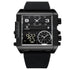 Luxury Mens Triple Time Zone Sport Watch