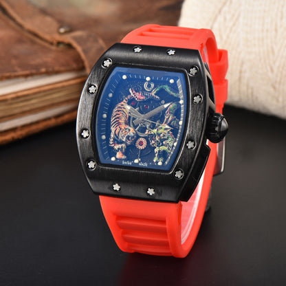 Dragon &amp; Tiger Luxury Quartz Watch – Bold Statement Timepiece