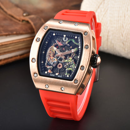 Dragon &amp; Tiger Luxury Quartz Watch – Bold Statement Timepiece